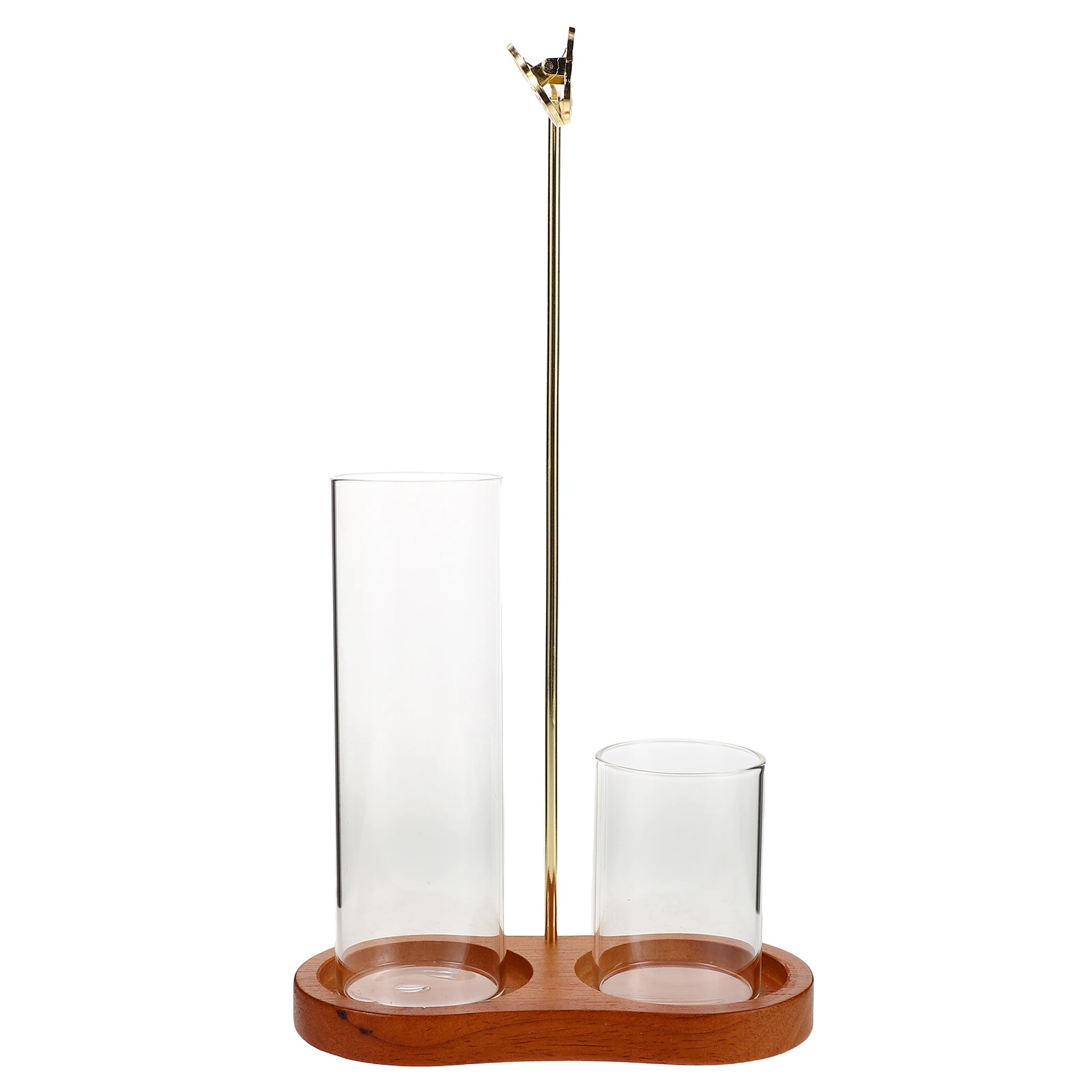 

Creative Incense Burner Stand For Stick Cone Vertical Metal Holder Glass Tube Portable Retro Design Decorative Catcher