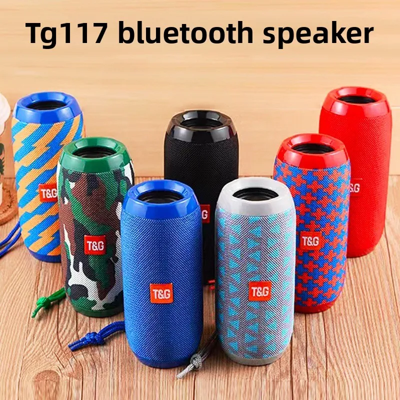 

Беспроводной Bluetooth-динамик TG117, портативная маленькая стальная пушка, уличный Bluetooth-динамик, высокоэстетический сабвуфер