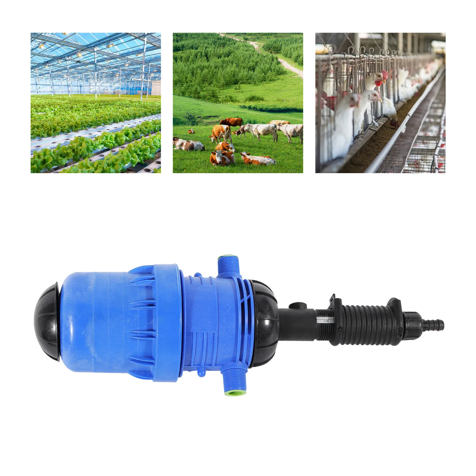 Proportionaler Dünger-Injektor, Wasserdosierpumpe, Düngemittelspender 0,4–4 % für die Landwirtschaft, Gartenschuppen, Viehzucht