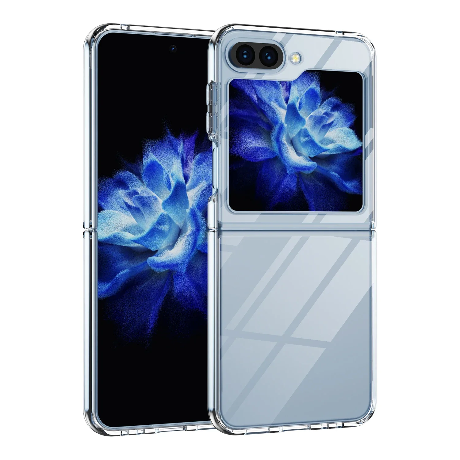 Clear Thin Cover Case for Samsung Galaxy Z Flip 7 6 5 4 flip7 FE flip6 Flip4 Flip5 Flip 3 2 1 Flip3 Flip2 Cell Phone Funda