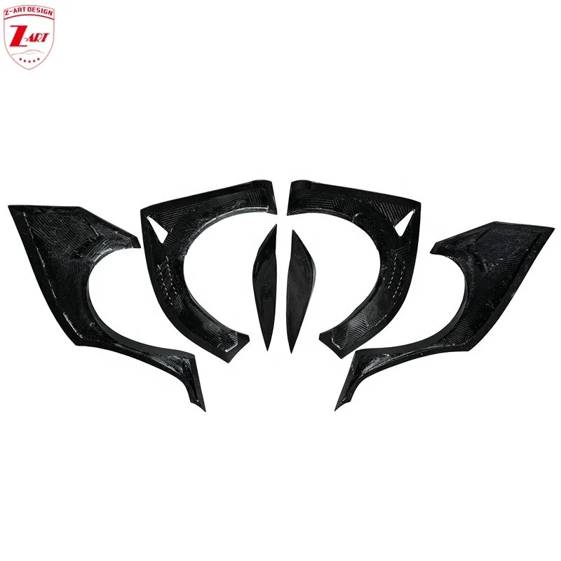 

Z-ART 2017-2023 Tesla Model 3 Dry Carbon Fiber Wide Fender Flare Wheel Arch Vents Wide Tuning Body Kit For Tesla Model 3