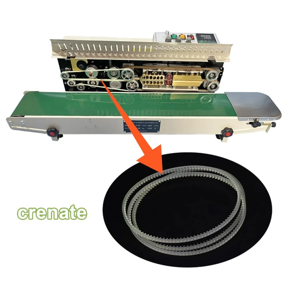 30Pcs/Lot Timing Gear Belt, 410mm/420mm/428mm Tooth Conveyor Belt Spare Parts, Fit FR-900 Continuous Band Sealing Machine