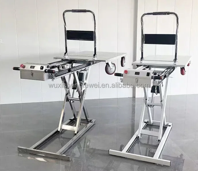Folding Portable Hydraulic Handcart Electric On-board Handling Loading and Scissor Lift of Goods Flatbed Truck Ximu Leke Truck