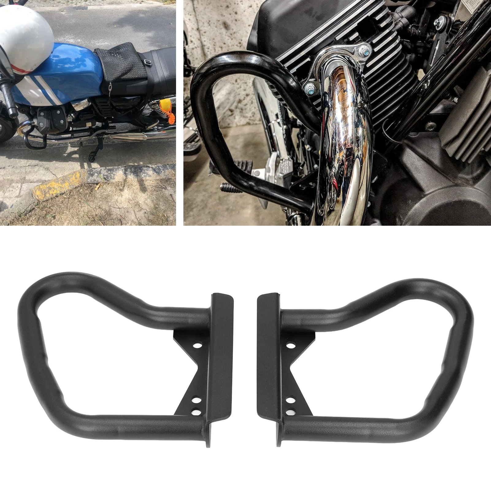 Motorcycle Engine Guard Crash Bar 25mm/1.0in Diameter Replacement for MOTO GUZZI V7 Stone Special