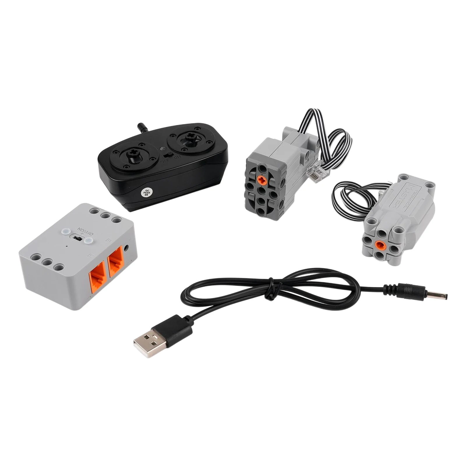 Zestaw klocków do budowy samochodu sportowego 1:14, zdalnie sterowany, techniczne elementy MOC, serwo Power Pack z 2007 roku, silnik M dla pasjonatów wyścigów.