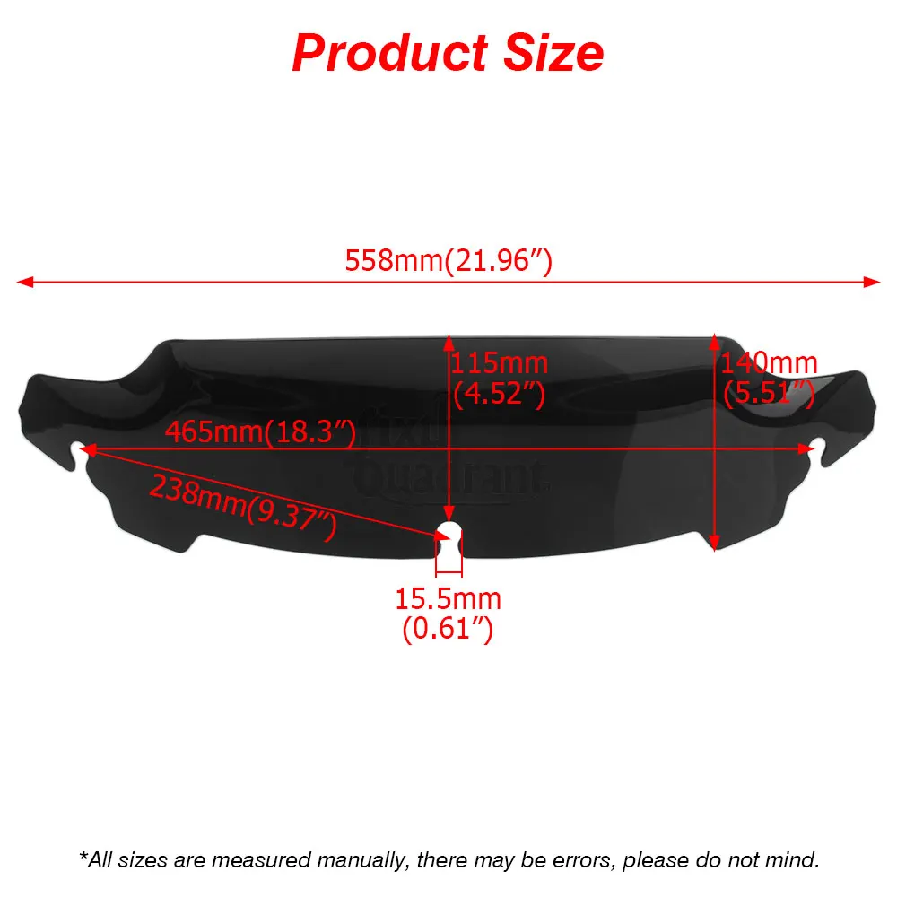 منحرف الرياح للزجاج الأمامي هدية لدراجة Harley Touring Electra Glide 2014-2024، Street Glide 2014-2023 Tri 2014-2025 #6