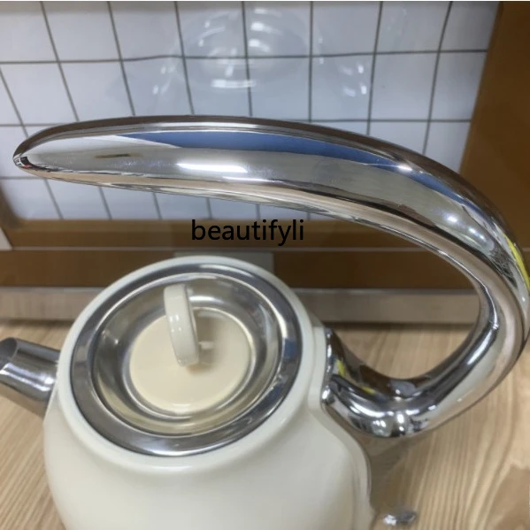 กาต้มน้ําไฟฟ้าสแตนเลสทนความร้อนสองชั้นไฟฟ้าขัดข้องอัตโนมัติเต็มรูปแบบ