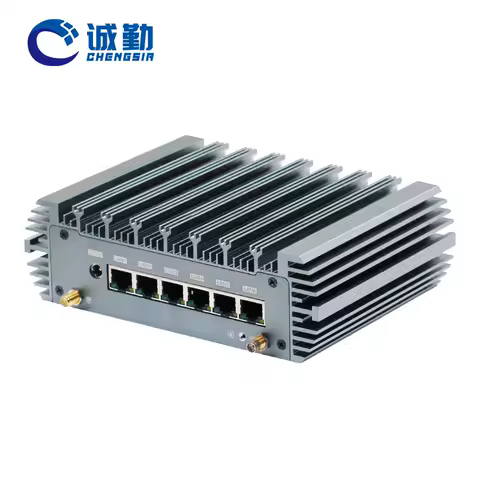Customized 6*2.5G Lan Firewall Router PfSense OPNsense Computer Case DDR5 POE 1*RS232 4G/5G 12th Gen N100 N300 Fanless Mini PC