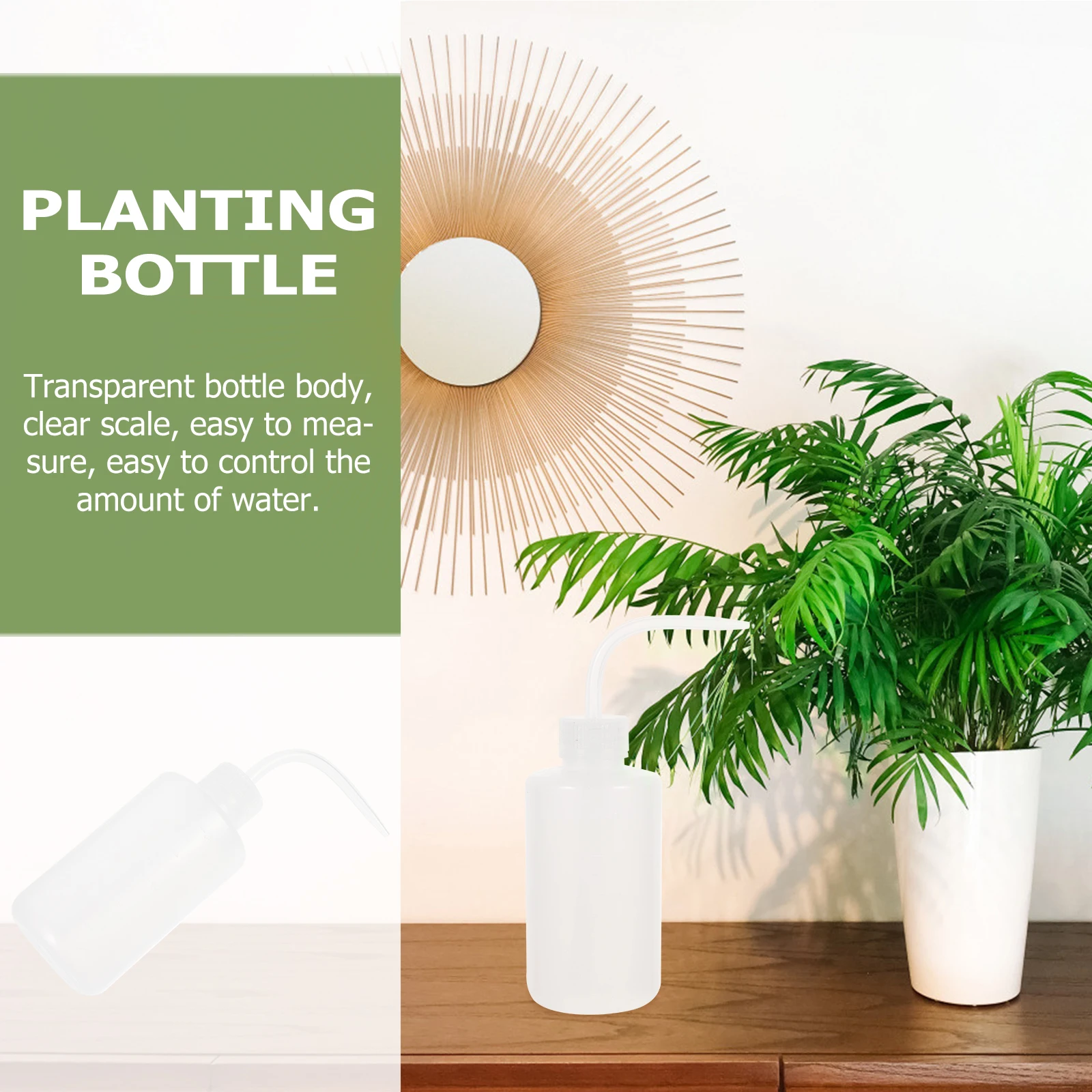 

10pcs Squeeze Watering Bottle Plastic Transparent Lightweight Gardening Washing Cleaning Tool Multipurpose Plant Irrigation