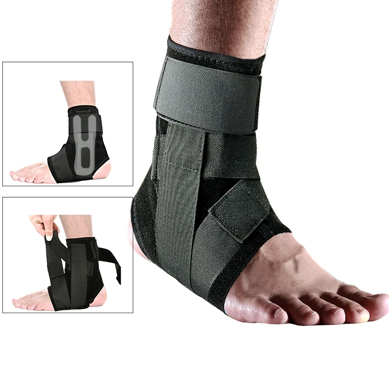 1PC Ankle Support Strap Left Right Brace Bandage Foot Guard Protector Adjustable  Sprain Orthosis Stabilizer Plantar Fasciitis