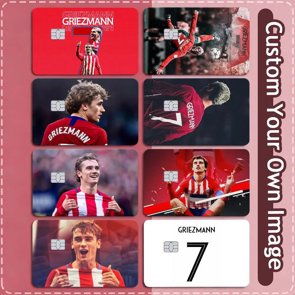 A-Antoine Griezmann  Credit Card HD Stickers Small Chip Waterproof Sticker Game Card Decal Gift