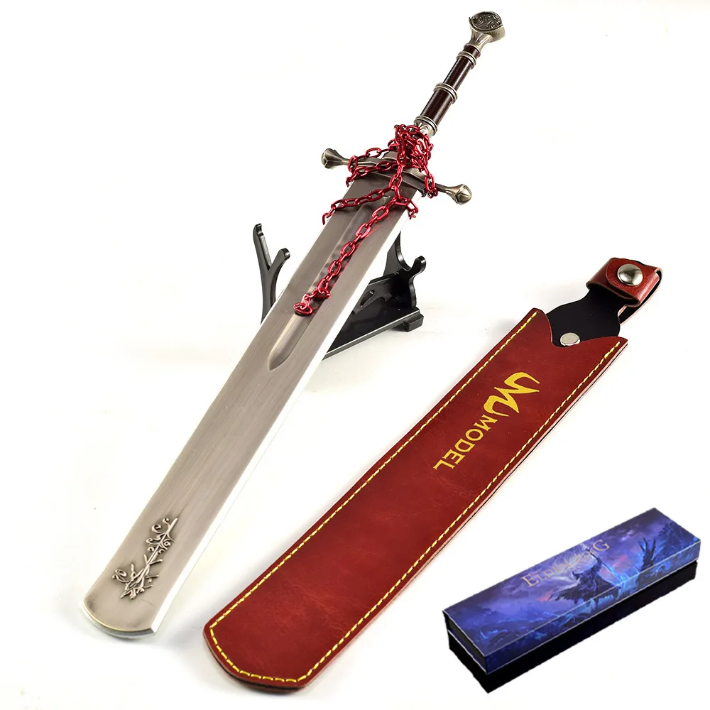 30cm Marais Executioner's Sword with Gifts Box Ring ER Game Peripheral Knife Toy Sword All Metal Figure Ornament Gift Collection