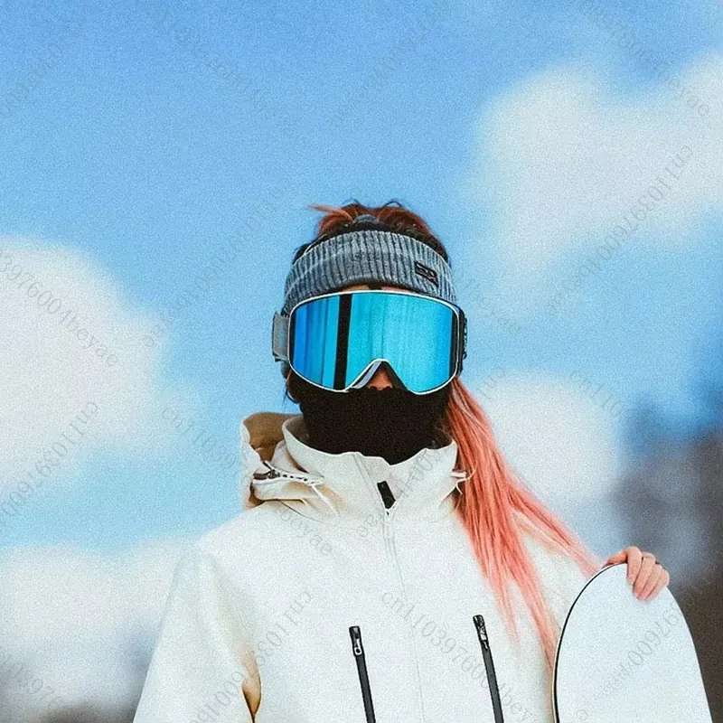 Winter new ski goggles high definition anti-fog and professional mountaineering myopia frame optional