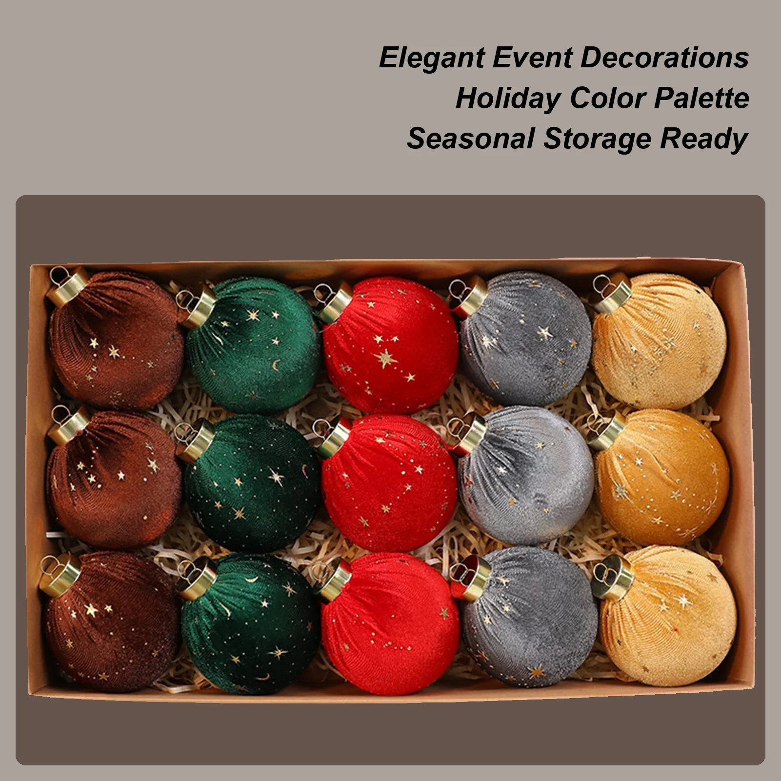 

Бархатные шары с орнаментом, 15 шт., деревенский флокированный декор для вечеринки, украшения для рождественской елки для фермерского дома, спальни, ванной комнаты, зима