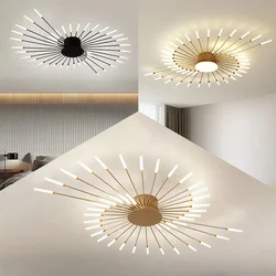 Modern Ceiling Light LED chandelier Firework Shape Luster Indoor Lighting Bedroom Living Kids Room kitchen Acrylic Lamps Fixture