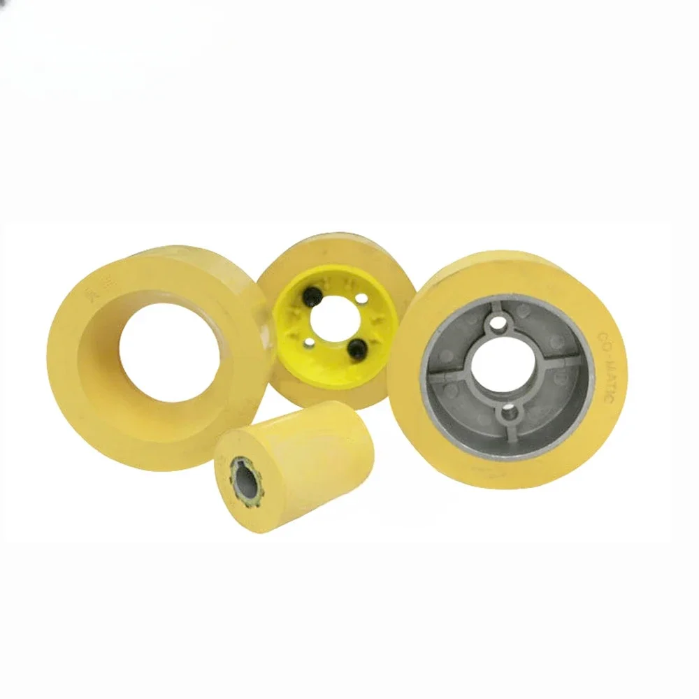 Ulcanised aluminium hub Rubber Covered Power Feed Roller Wheels for AF32 ACCURA  CoMatic Steff  V.plus 80 x 30mm