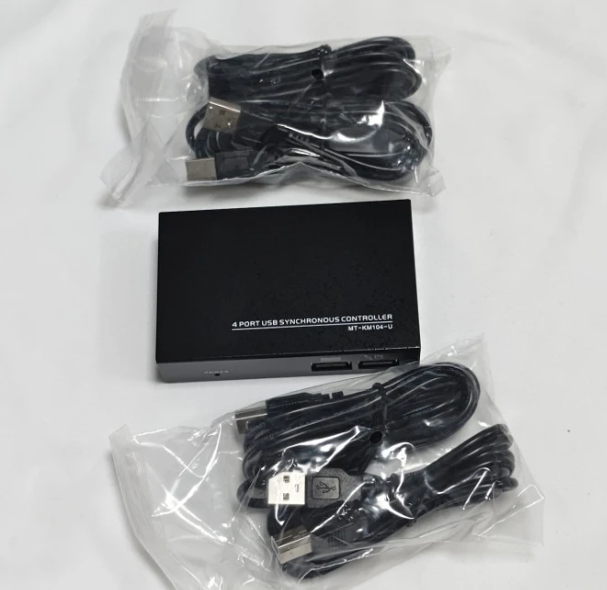 Mt-km104-u mouse and keyboard switcher, 4-in-1-out, 4-port usb synchronizer, tool accessories