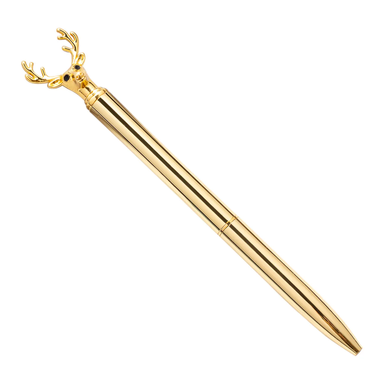 Bolígrafo de Gel con punta de ciervo para niños y niñas, bolígrafo de tinta negra, material de papelería para la escuela y la Oficina, 50 piezas