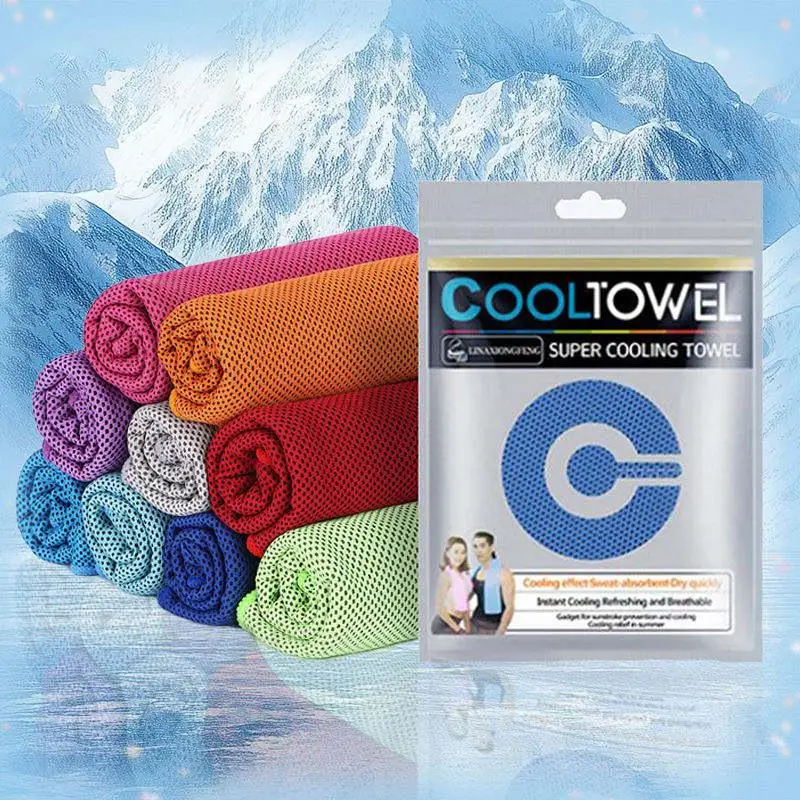 Microfiber Breathable Running Yoga Gym Sweat-absorbent Towel Sports Cooling Towels Instant Cool Ice Towels Hiking Towels