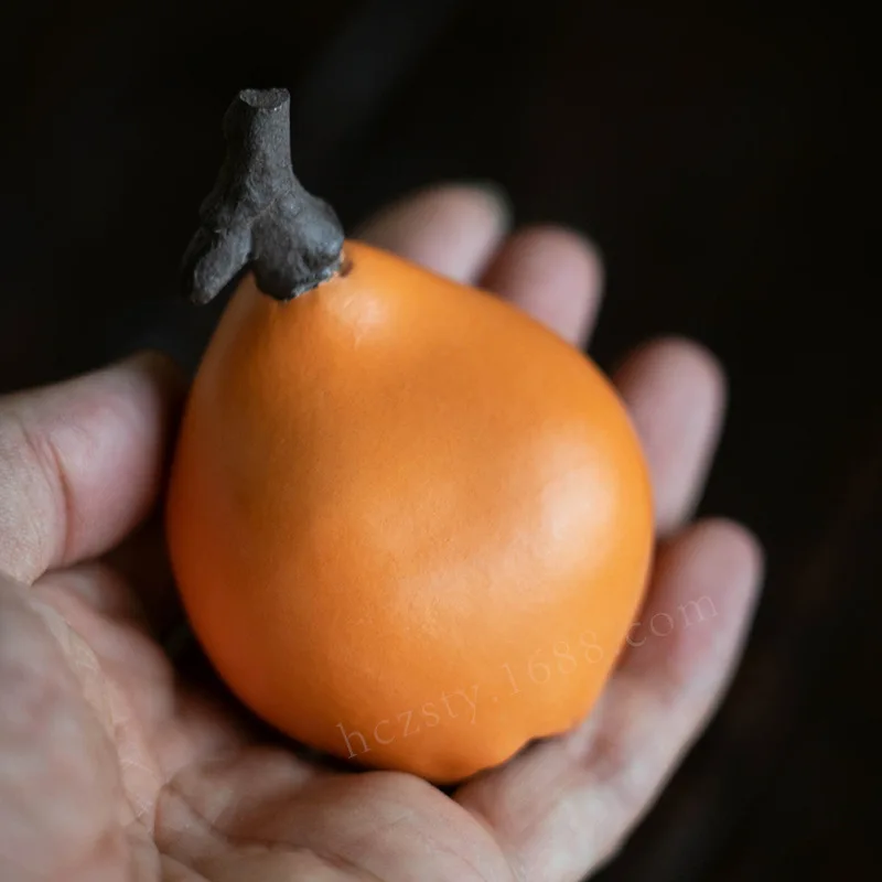 Yixing Original Mineral Purple Clay Tea Pet Loquat Ornament Imitation Fruit Pipa Tea Tray Tea Play Tea Table Accessories