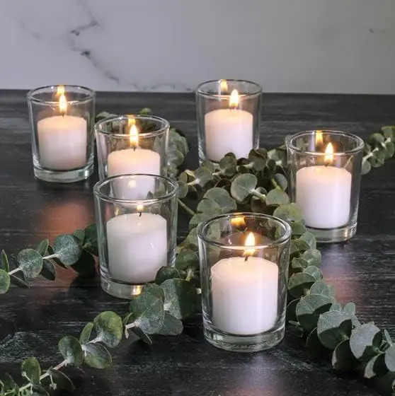 Set of 144 Clear Glass Votive Candle Holders Premium Quality Glass Provides Classic Beauty in Your Home or Event Space