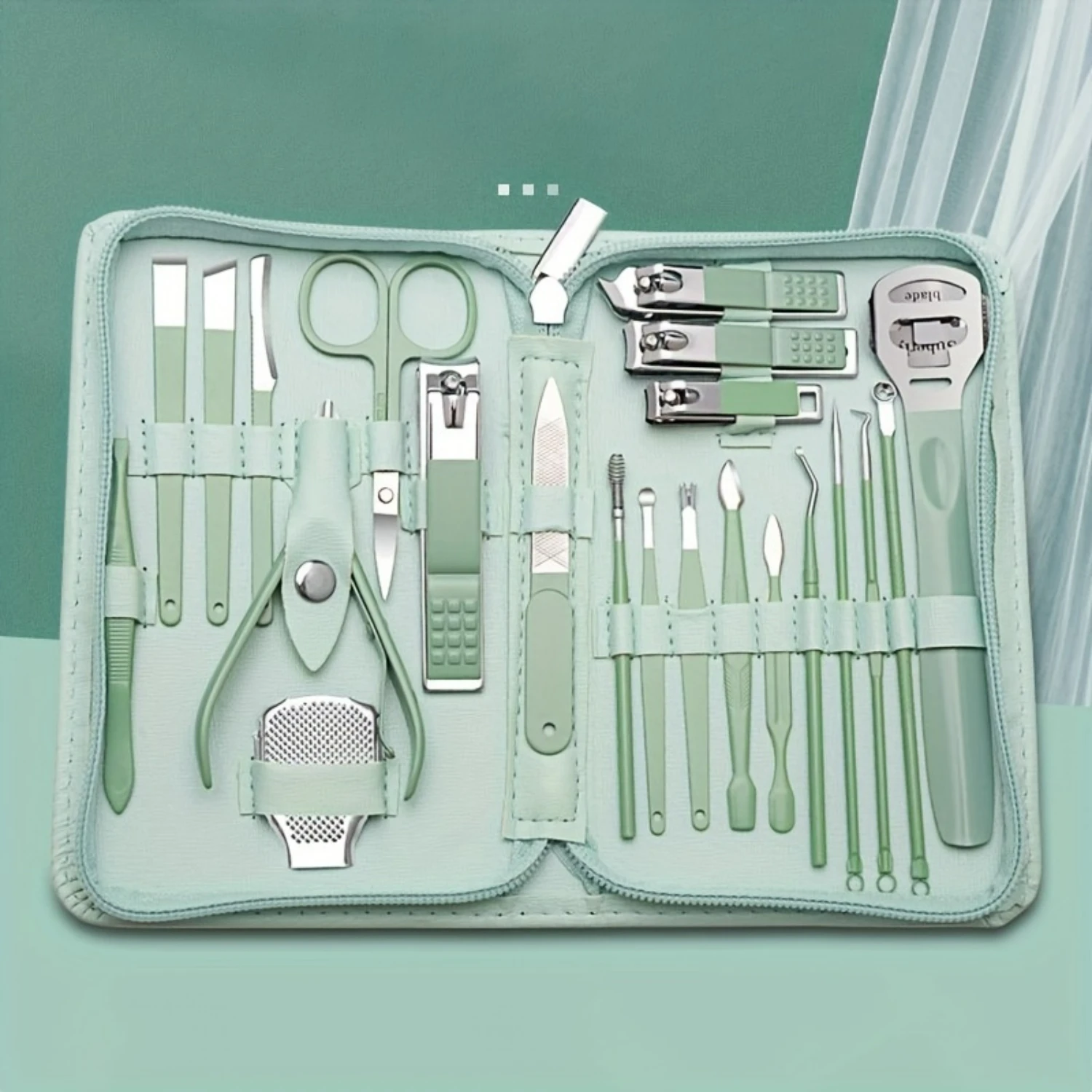 

Portable and Long-lasting Premium Stainless Steel Nail Grooming Kit - Professional Manicure & Pedicure Set with Precision Clippe