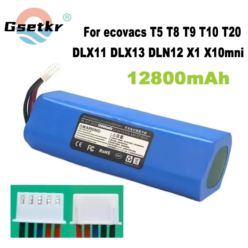 14.8V 9800mAh battery For ecovacs deebot T5 T8 T9 T10 T20 DLX11 DLX13 DLN12 X1 X1omni X1turbo Sweeping Robot Battery