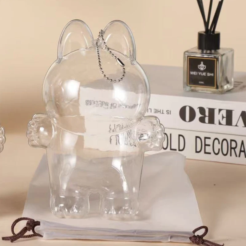 غطاء شفاف من Bubble Mart LABBUBU Lab Generation قناع واقٍ شفاف لحفلات الجلوس #5