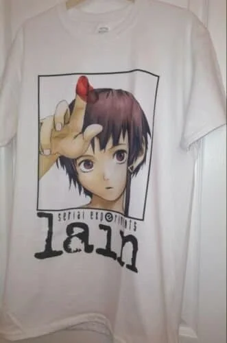 Serial Experiments Lain T Shirt 232 Retro Movie White