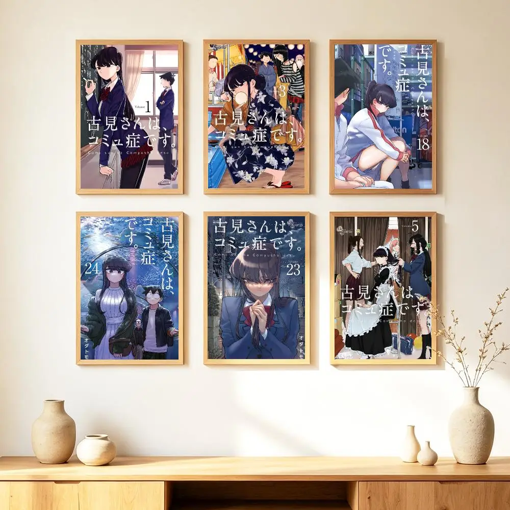 anime Komi Can't Communicate Poster HD Poster Warm Home Decoration Suitable for Bedroom and Living Room Gifts Giving