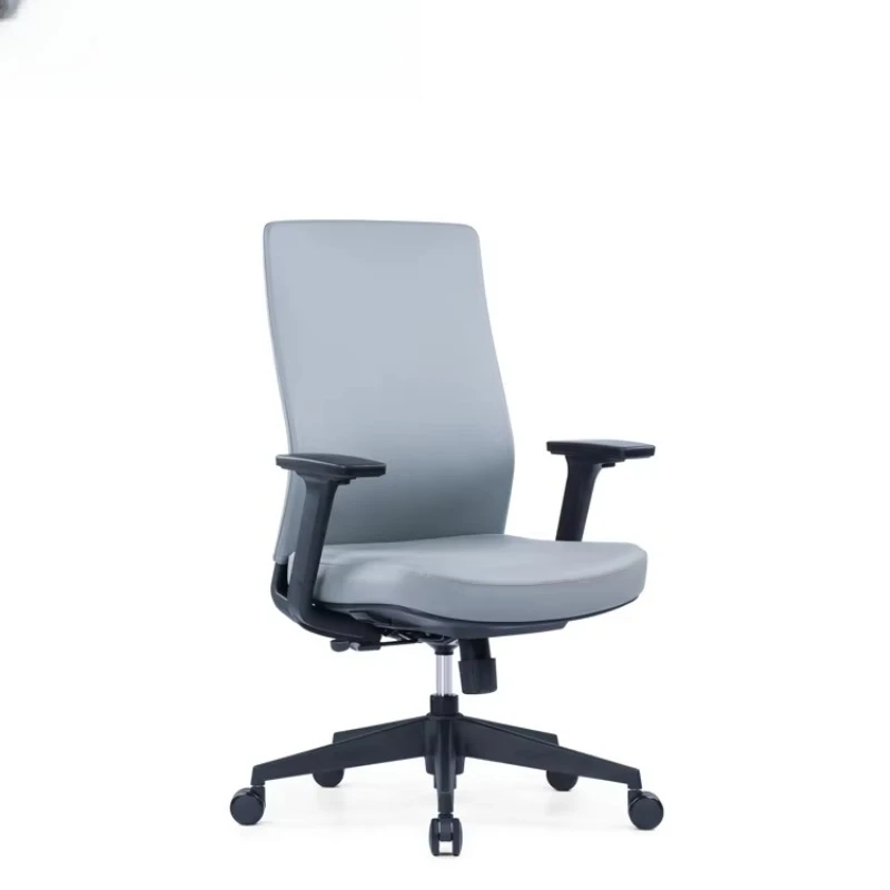 

Medium Back Black Executive Leather Office Chair in Synthetic Leather