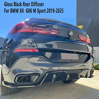 For Bmw X6 G06 M Sport 2019-2025 M Performance Style Rear Bumper Splitter Lip Rear Diffuser X6 M50i M50d M60i M60d Bodykits
