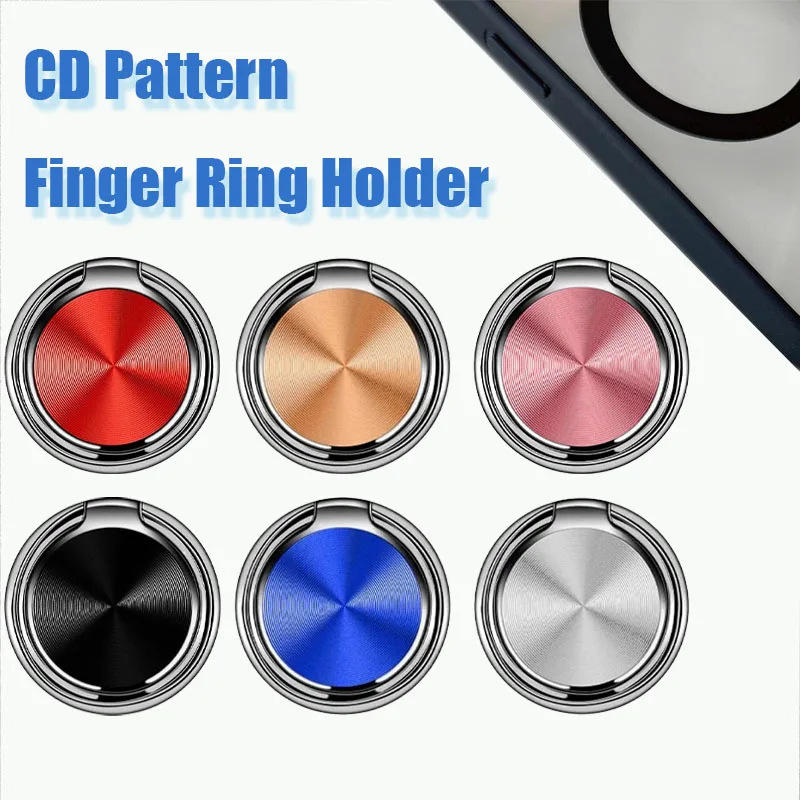 Metal Mobile Phone Stand Holder for IPhone16 15 14 Xiaomi Samsung Holder Folding Round Ring Car Mount Desktop Back Sticker Stand