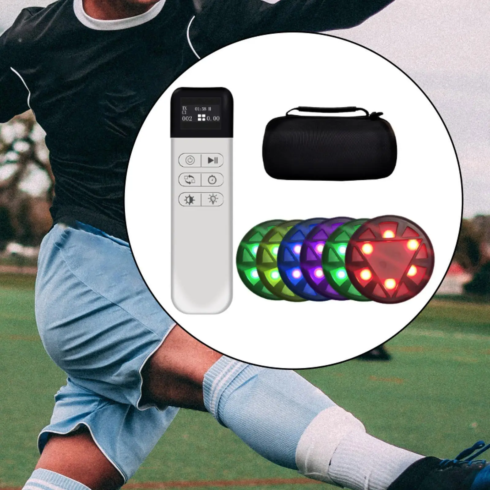 6 Pieces Reaction Training Lights Agility Training for Soccer Fencing Boxing