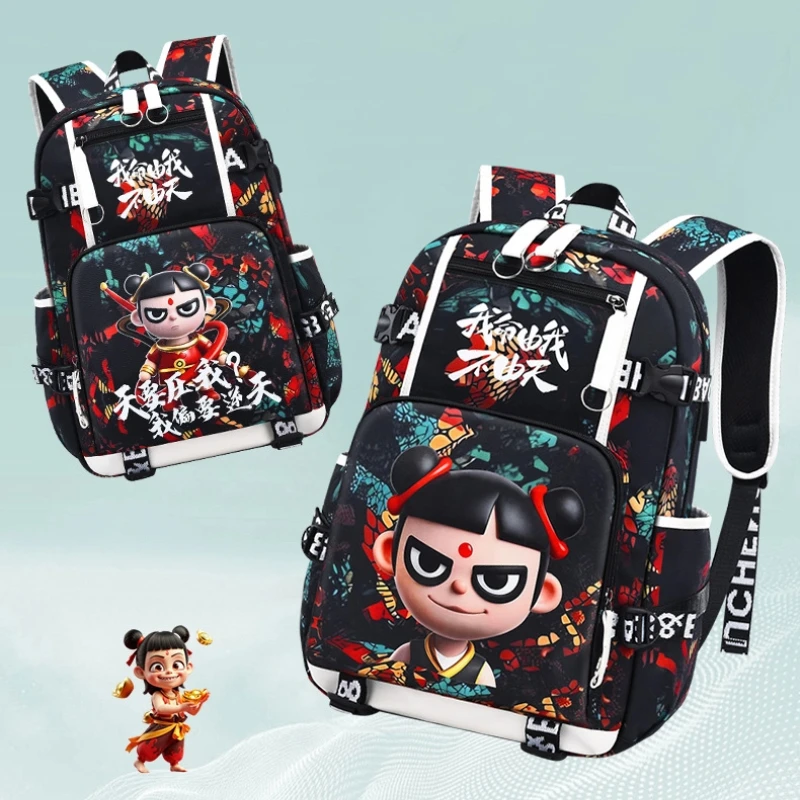

Nezha Backpack Elementary School Cartoon Anime High Capacity Junior High School Students Children'S Backpack