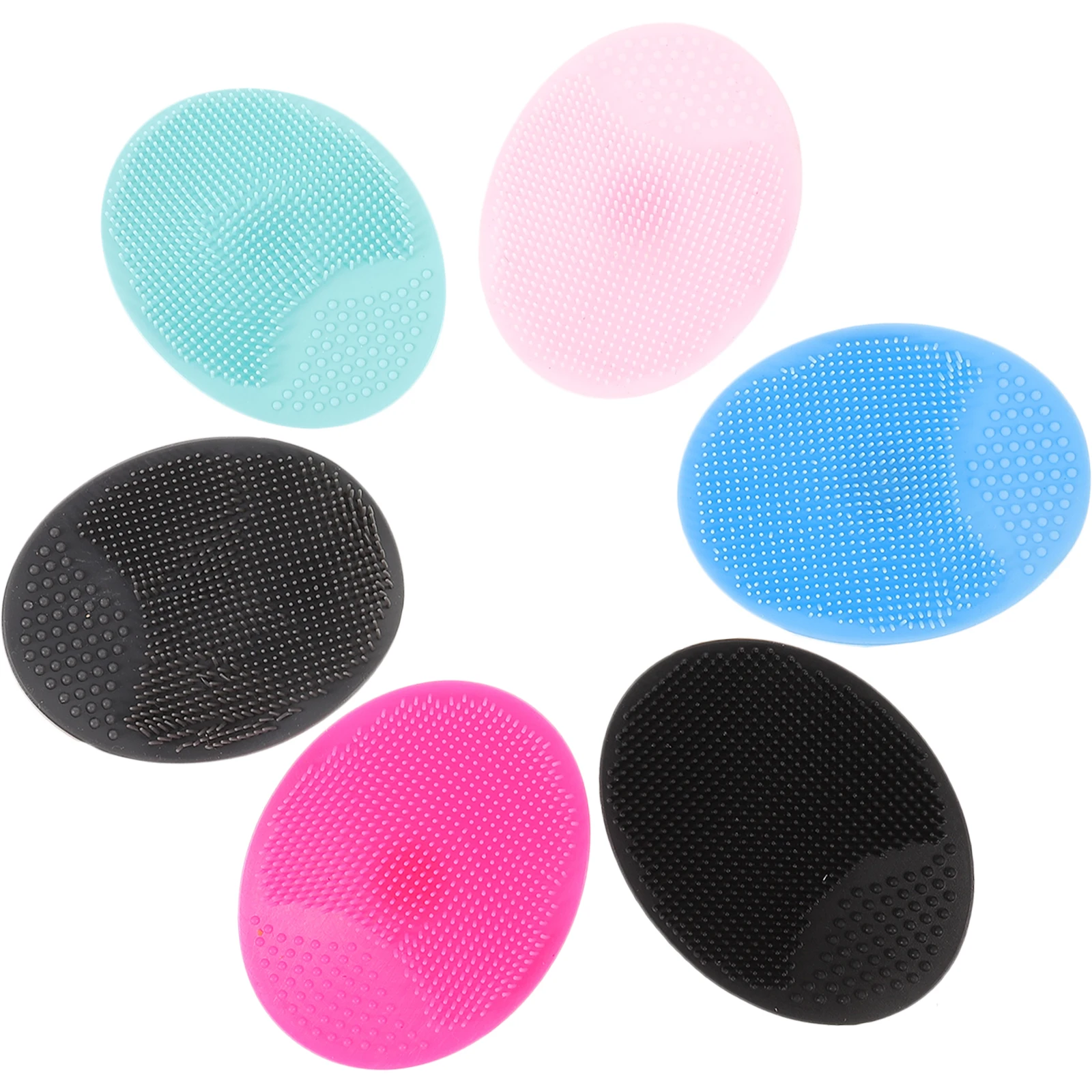 

6pcs Silicone Facial Brush for Deep Cleansing Exfoliation Soft Bristles Face Scrubbing Body Cleansing Multifunctional Beauty