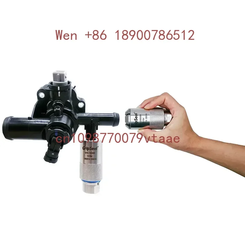 GripSeal G70 Leak-Tight Connector for Hydraulic Tools Air Tightness Test on Expanded Flared Barbed Beaded Groove Tubes