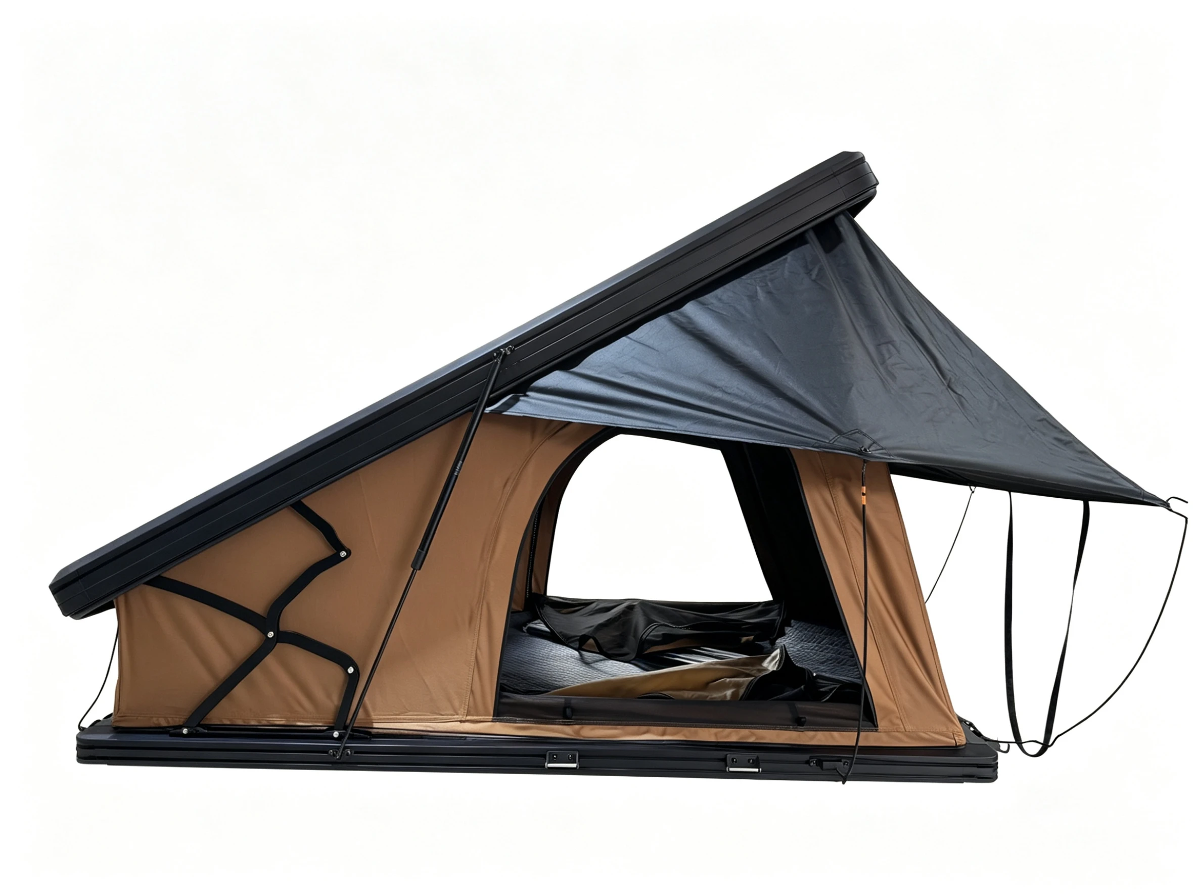 NEW Design Rooftop Tent Aluminum Hard Shell Auto Pop Car Top Tent Waterproof Four-season 4 Person Portable for Off-road SUV