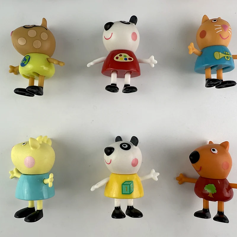 هاسبرو 6 سنتيمتر بيبا خنزير لعبة عمل الشكل الباندا بيجي باندورا ماندي فريدي الثعلب الأسرة اللعب أنيمي الاطفال دمى هدايا #3