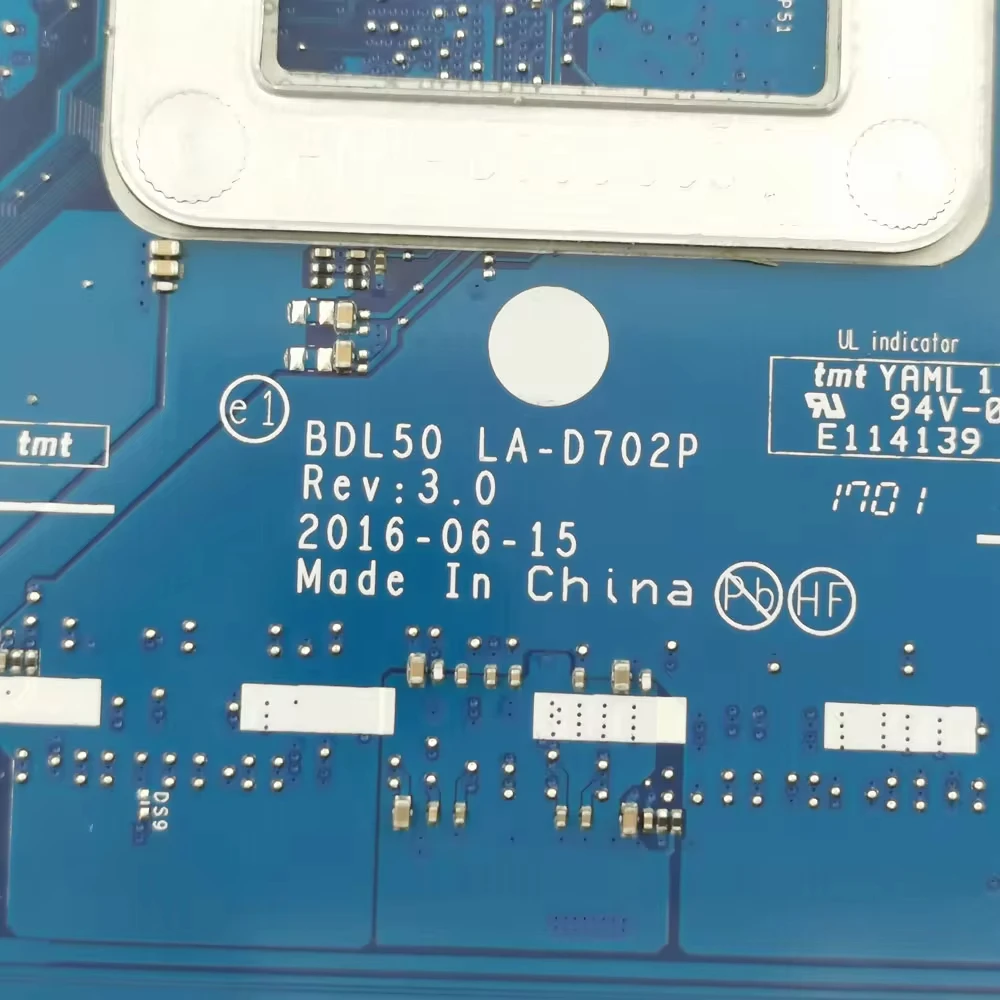 Imagem -03 - Laptop Mainboard Totalmente Testado para hp Bdl50 La-d702p 15-ay 250 g5 858585001 858585601 N3060 N3710 Cpu Ddr3