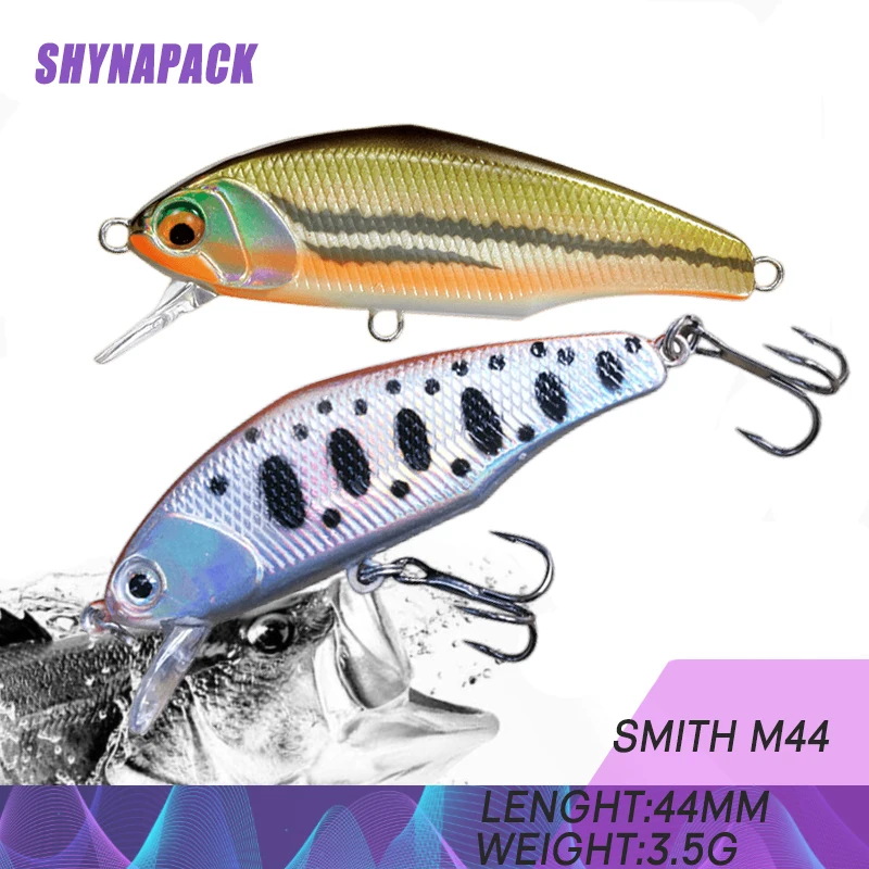 new 44mm 3.5g smith Sinking Minnow Wobblers Fishing Lures Trout Artificial plastic Hard Bait Jerkbaits Peche  Bass Carp Fishing