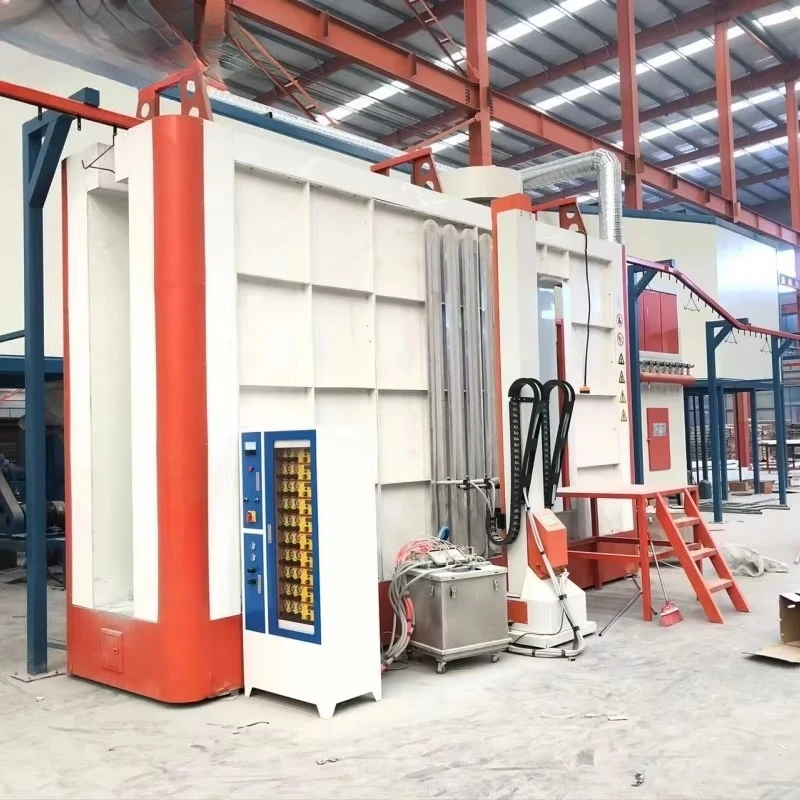 High Impact-resistant Automatic Steel Spraying Equipment for Garden Engineering Machinery Parts Anti-collision Powder Coating