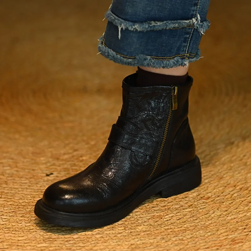 レディースアンクルブーツ フラット デザイナーバックルシュー - Women'S Shoes Trending 2025 のレビューと価格