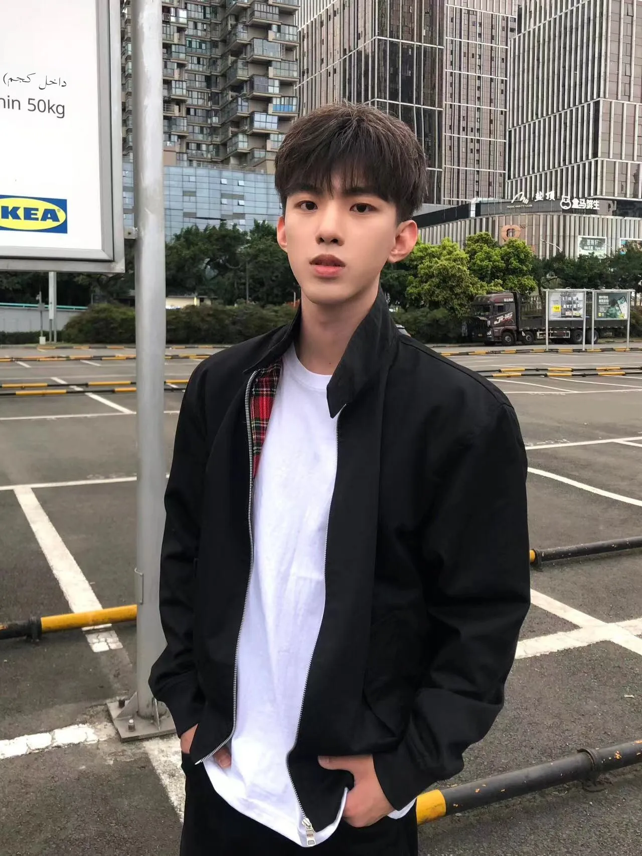 

American Sle Harlandon G9 Workwear Jaet Casual Loose Fit Stand Collar Motorcycle Windproof Color Versatile Faion Top