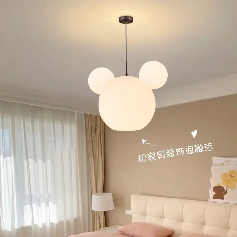 Modern Minimalist Bubble Pendant Lamp LED Ceiling Light for Bedroom Living Room Dining Room Kids Room