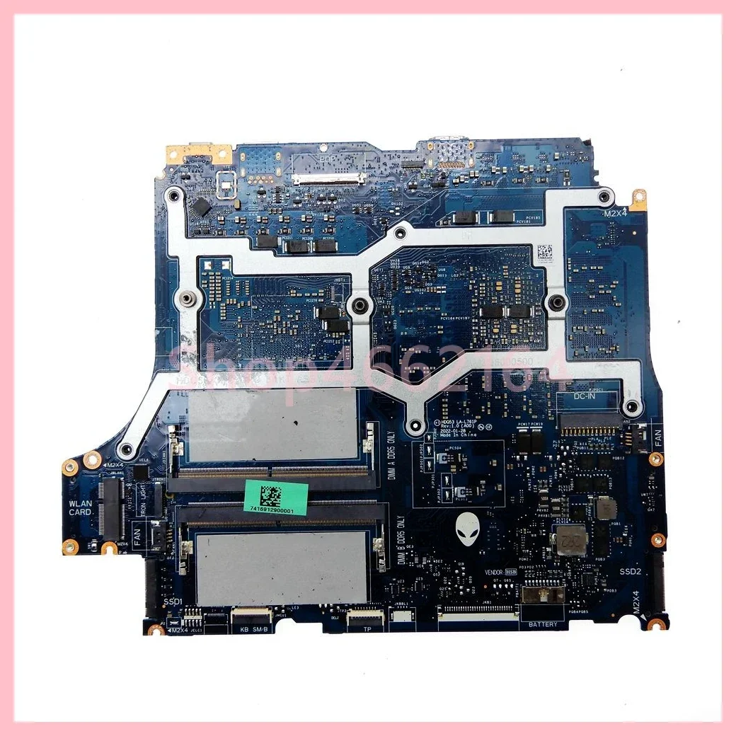 Imagem -02 - Placa-mãe do Portátil para Dell Alienware Testado ok La-l761p R76800h R9-6900hx Gpu Rtx3060 Rtx3070ti Rtx3080ti M17 r5