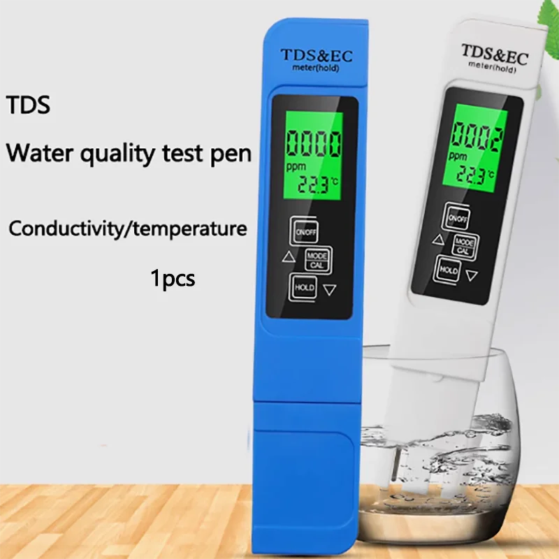 TDS Water quality test pen EC meter conductivity test pen three-in-one drinking water test