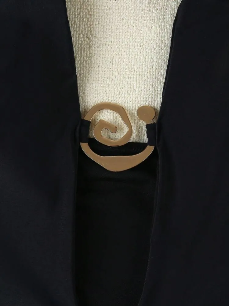 2025年新作 セクシーVネック ブラック レディース ワンピース水着 女性用水着 セクシーTバック水着 ビーチウェア 水着 ビキニ