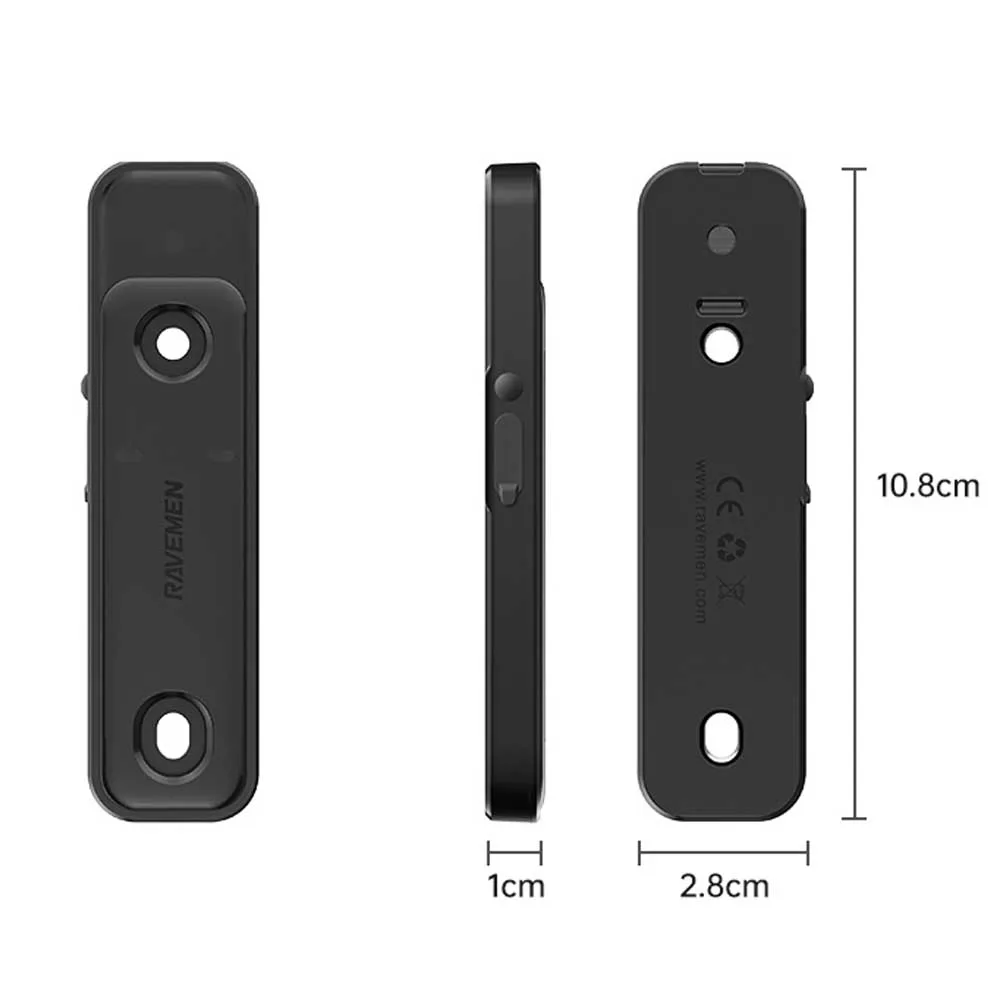 RAVEMEN ABF01 자전거 GPS 추적기 Apple iPhone용 자전거 위치 추적기 태그 내 앱 찾기 충전식 방수 IPX6 분실 방지