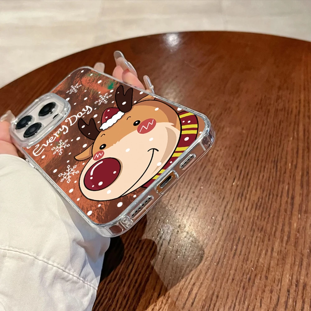 Christmas Elk Cartoon Girls Phone Case For Huawei Honor 400 200 Pro Magic7 6 5 Lite 90 Smart X7c X9c X9a X8a X8b X8c Funda Cover